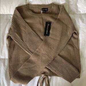 Fashion Nova - Knit Lace-up Sweater